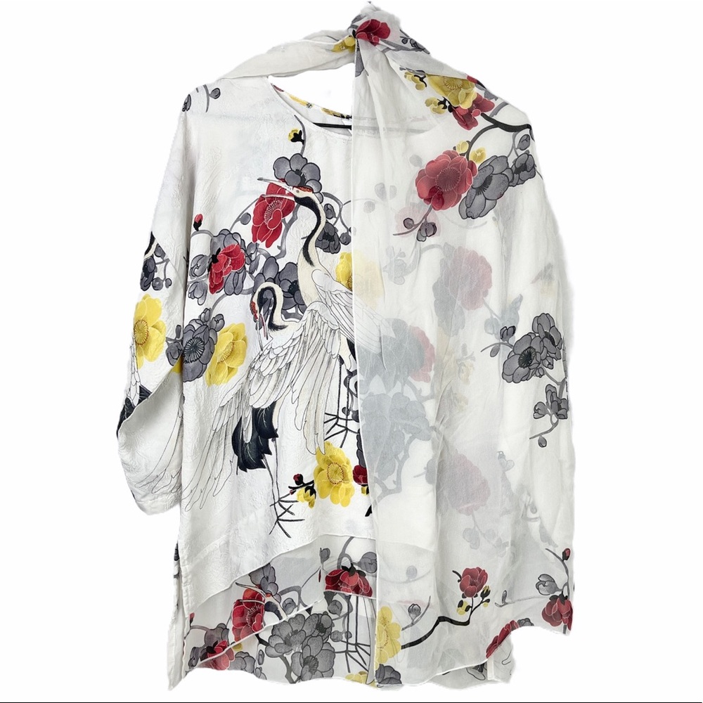 VTG Citron Santa Monica Dress w/ Scarf